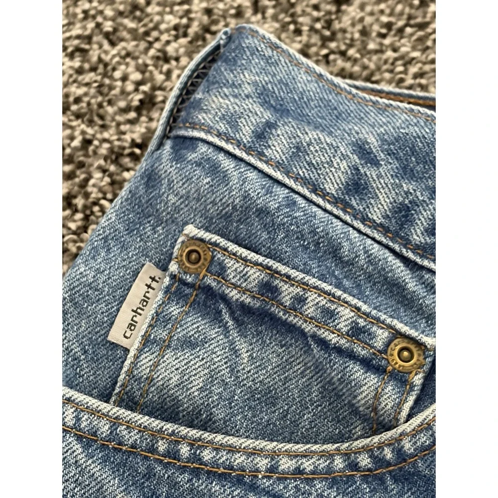 Carhartt Relaxed Fit B17 Jeans Men 42x30 Vintage Denim Farmer Work Grunge